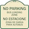 Signmission No Parking Bus Loading Zone No Entacionamiento Bus De Carga Zona Alum Sign, 18" x 18", TG-1818-23756 A-DES-TG-1818-23756 - alternate 1